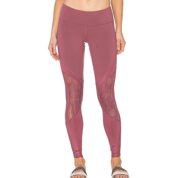 yoga pants with sheer cutouts